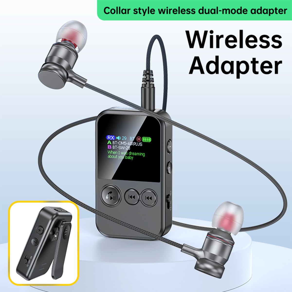 2 in 1 Bluetooth 5.4 Audio Receiver & Transmitter 3.5mm Jack Wireless Adapter