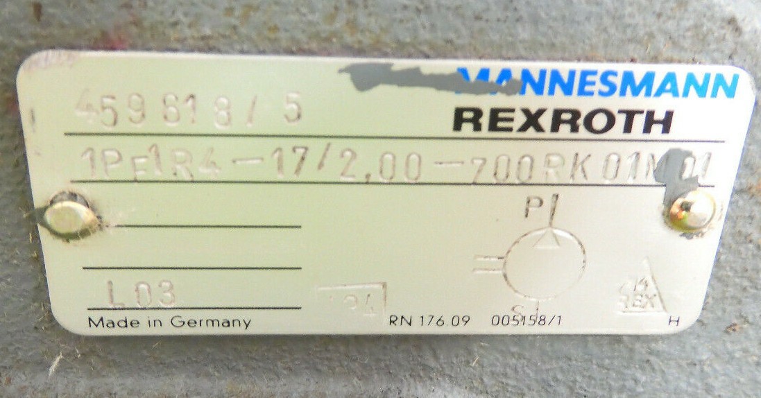 1PF1R4-17/2.00-700RK01M, Rexroth