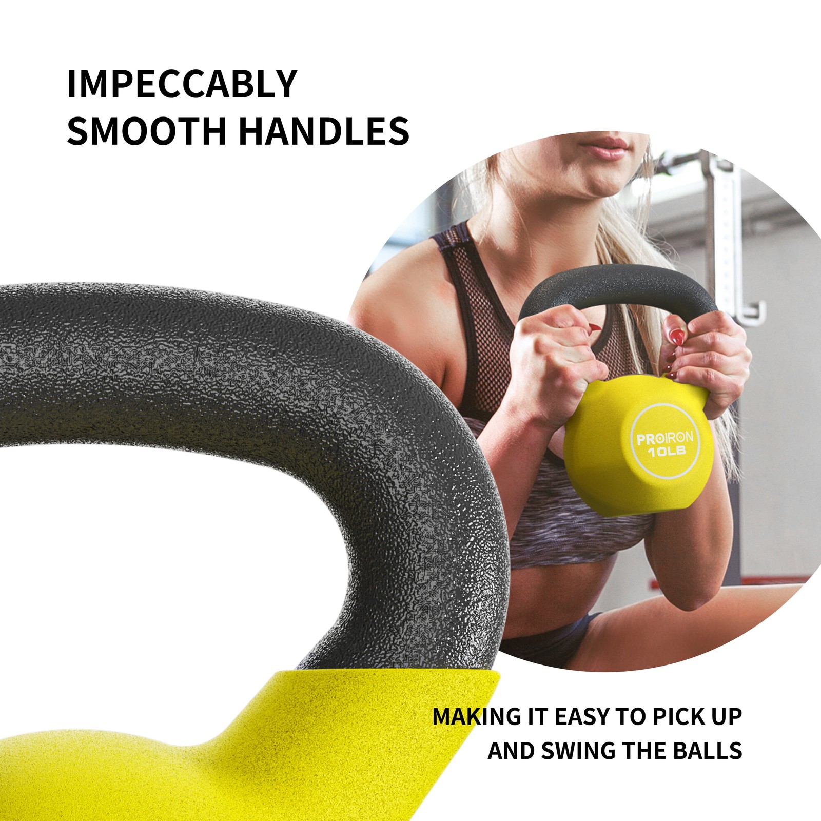 Neoprene Coated Kettlebell 10Lb Single