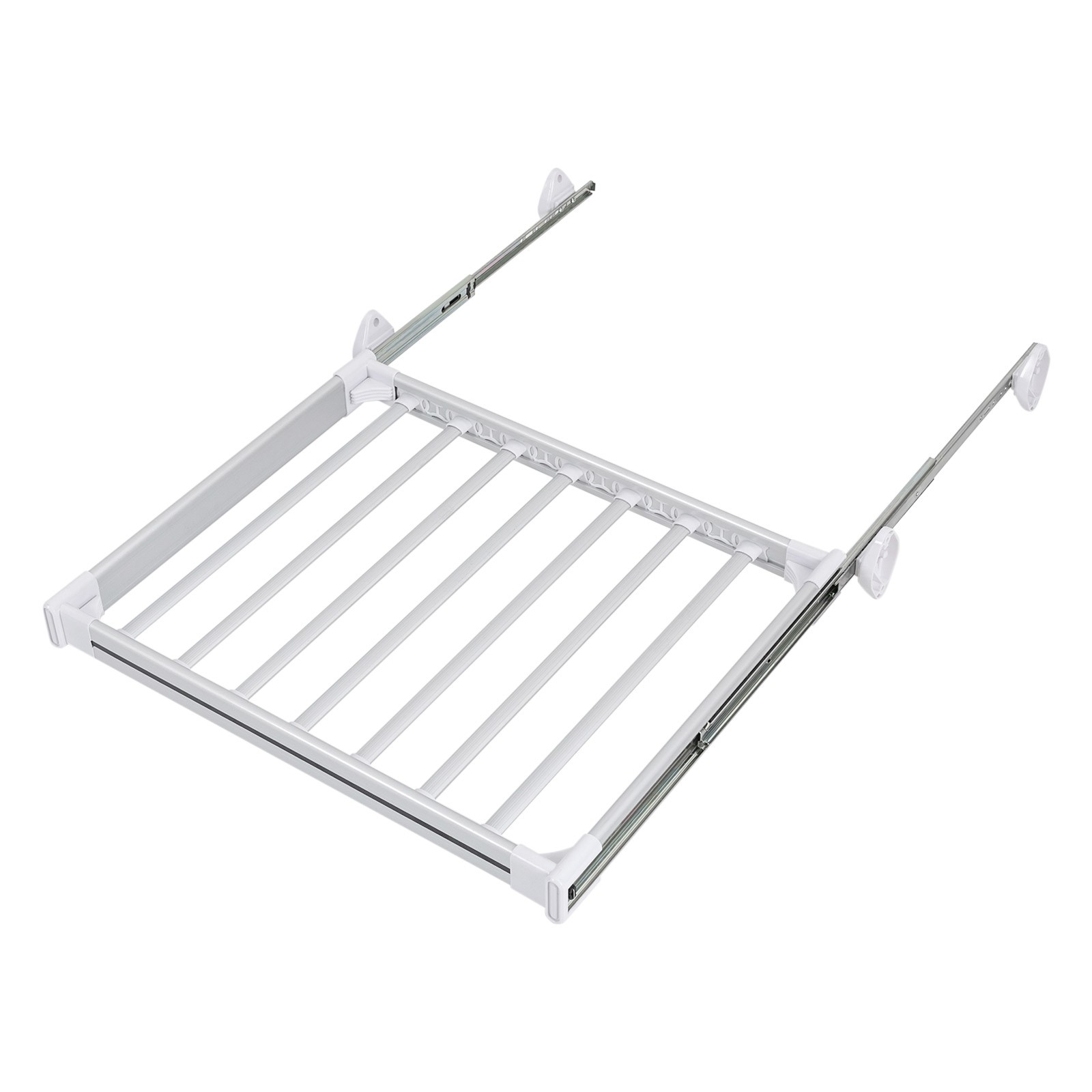 Pull Out Pants Rack Pants Hanger Bar 11-Bar Metal Pull Out Trousers Rack Clothes