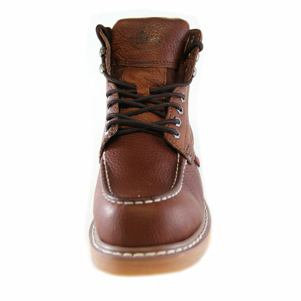 Men's Work Boots Cobra Genuine Leather Welt Construction C27M Dark Brown Size 11