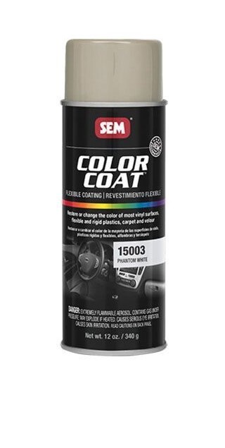SEM 15003, Phantom White, Color Coat Vinyl Paint, Aerosol