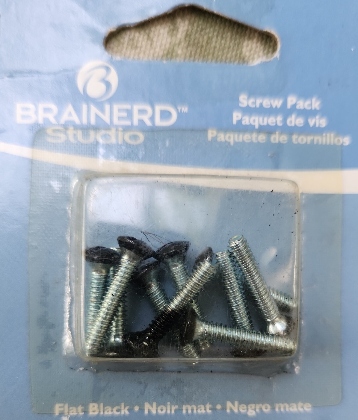 Brainerd Studio~Electrical Screw Pack, 6/32×3/4", Flat Black, 65159, 10ct.