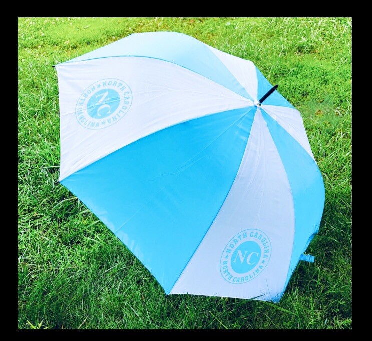 North Carolina Oversized umbrella 52” span 38”Tall automatic Push Button To Open