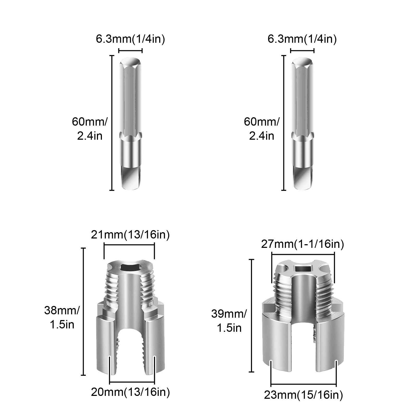 Integrated Internal & External Pipe Threading-Tool 1/2" & 3/4" PVC Pipe Threader