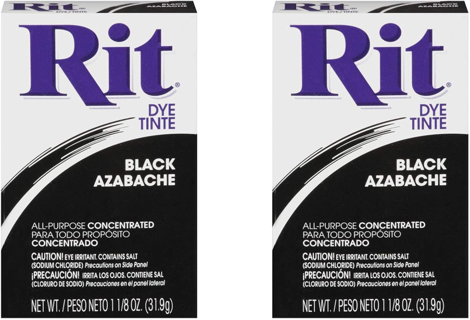 All-Purpose Powder Dye, Black (2 Pack)