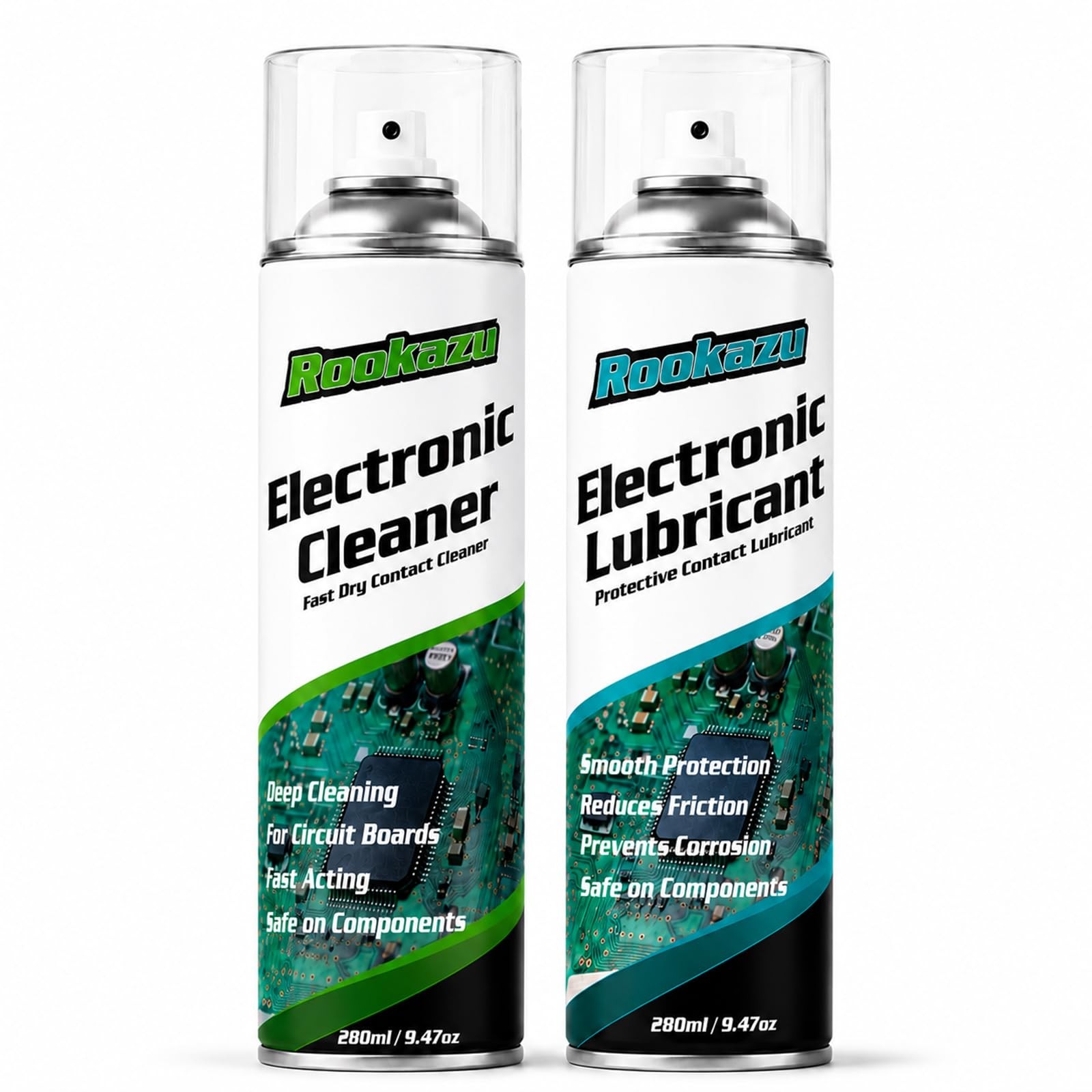 Electronic Cleaner and Lubricant Spray Kit for Electronics, 2-Pack