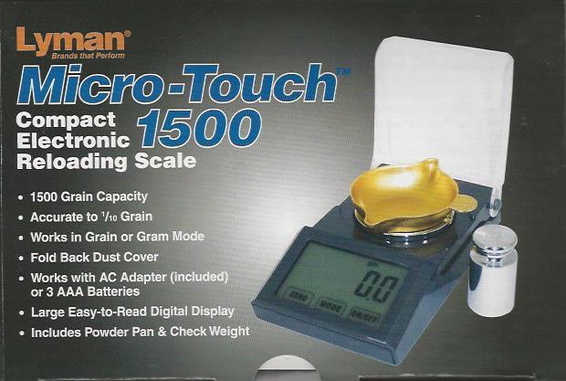 Micro-Touch 1500 Compact Electronic Reloading Scale w/Calibration Wt. SHIPS FREE