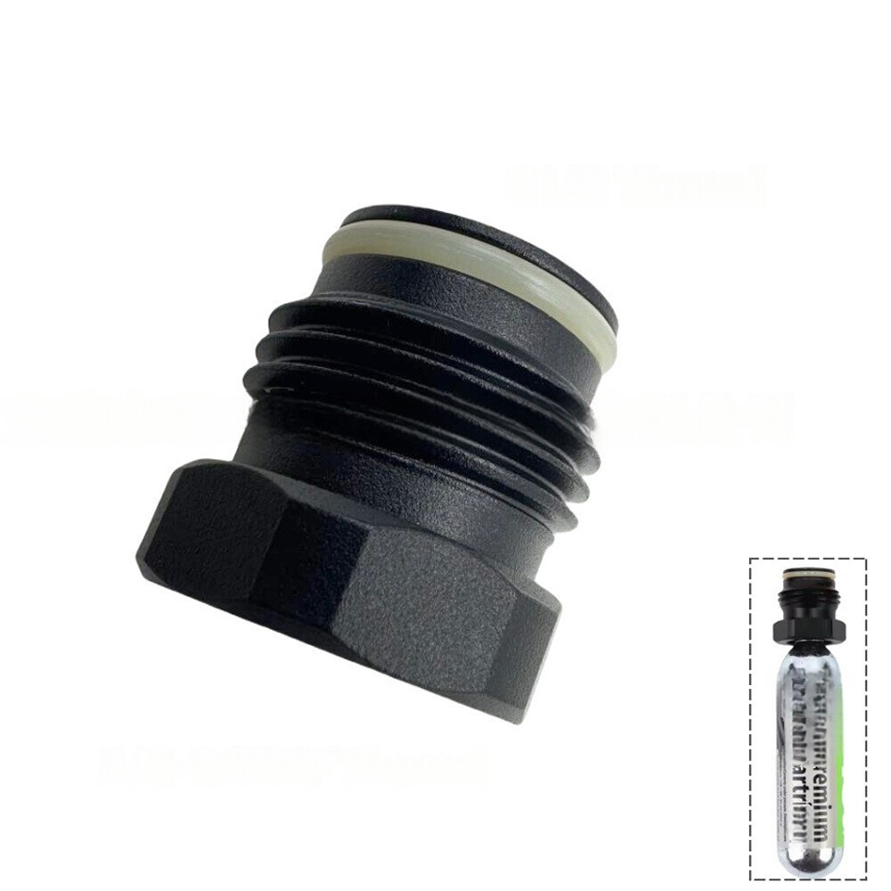 Threaded Cylinder 3/8-24UNF Thread to Paintball Tank Thread (G1/2-14) Convert