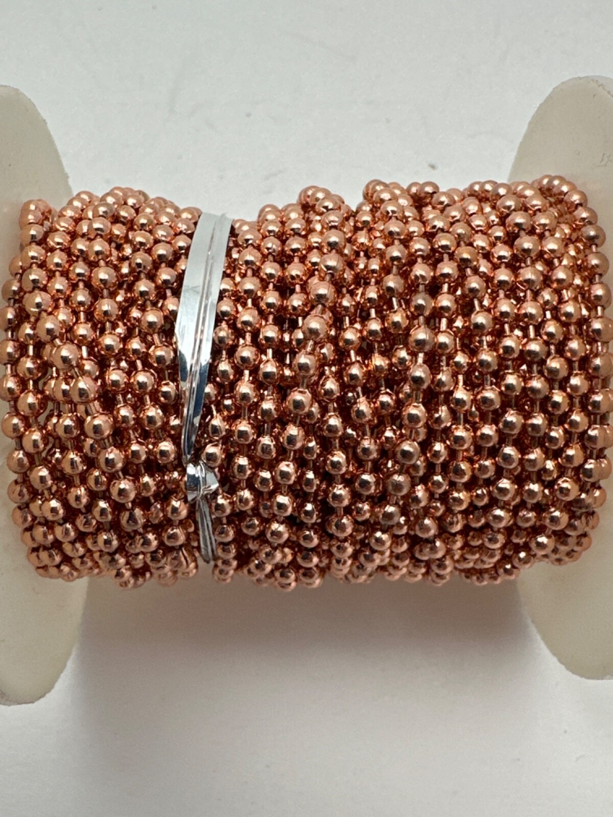 4 FOUR ~ 32ft Spool of 2mm Wide Copper Palini (Ball) Link Chain GBC1