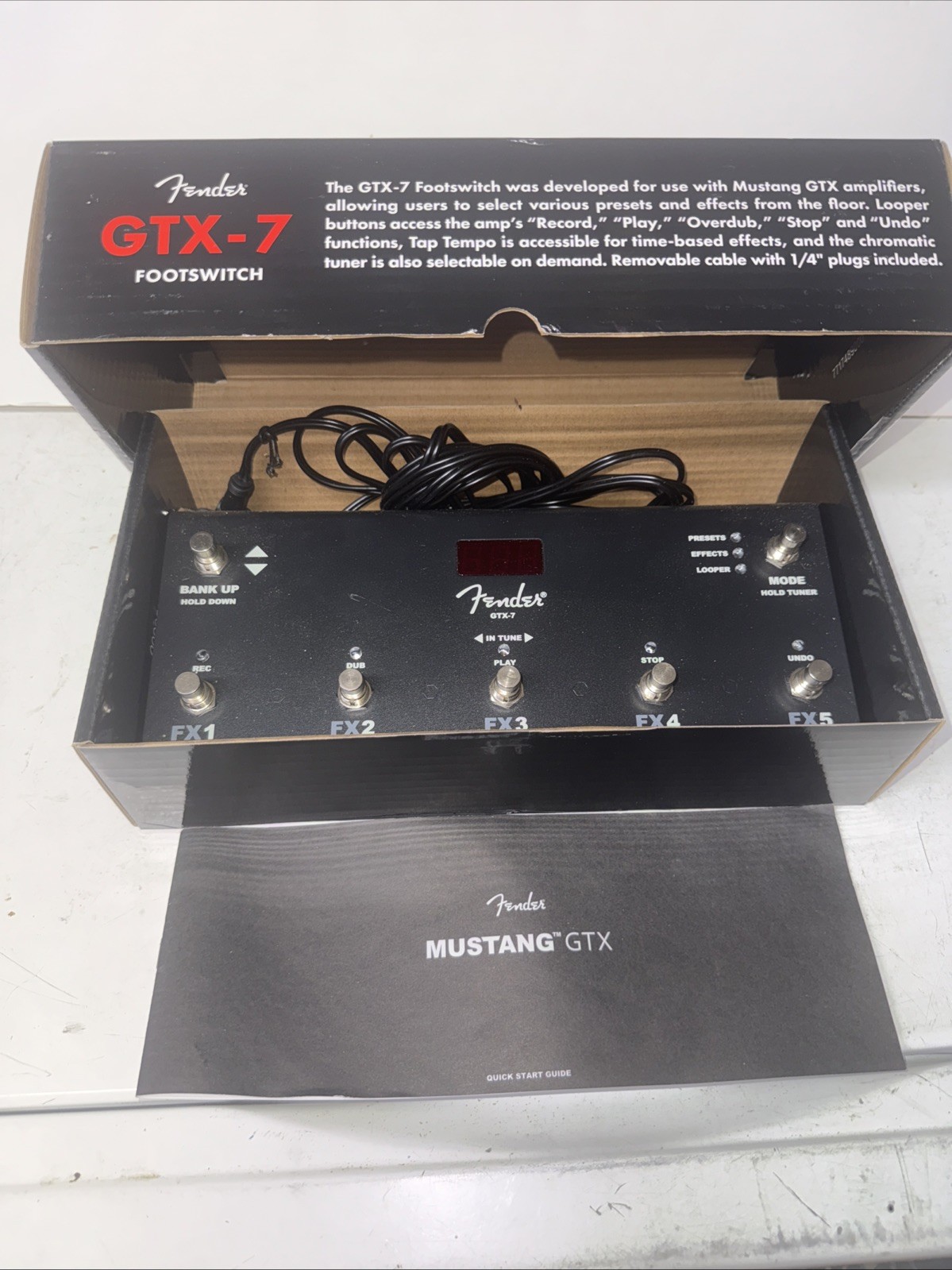 Fender GTX-7 Footswitch for Mustang GTX Amps