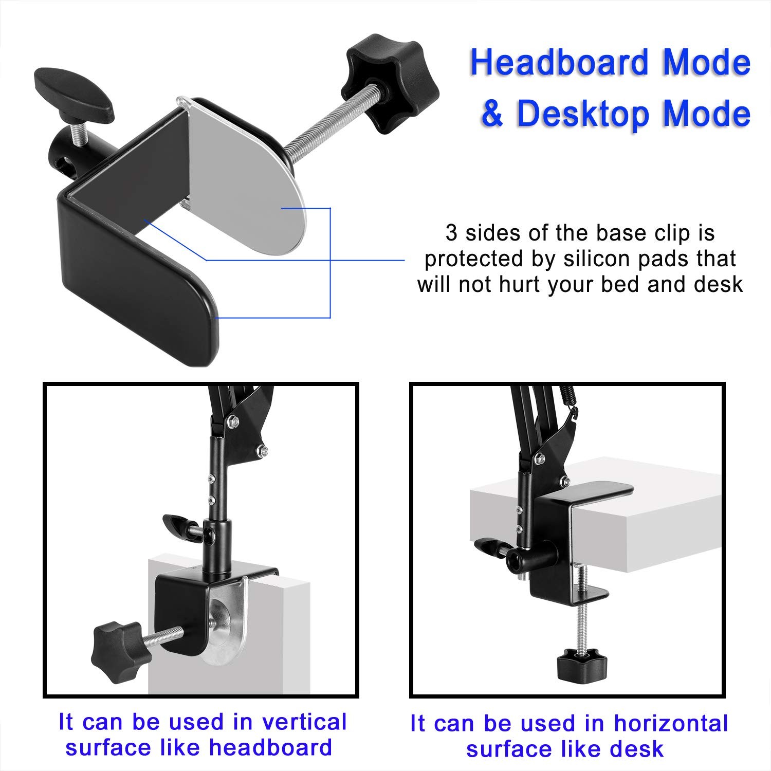 Tablet Stand Adjustable,Foldable Arm Stand for Bed,Aluminum Universal Flexibl...