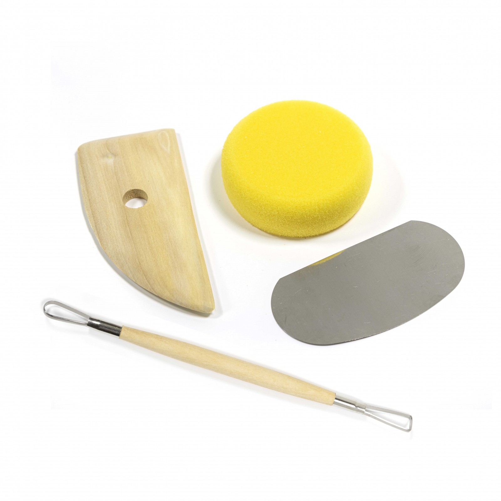ToolTreaux Basic Pottery Tools Modeling Clay Arts and Crafts Supplies Set - 8pc