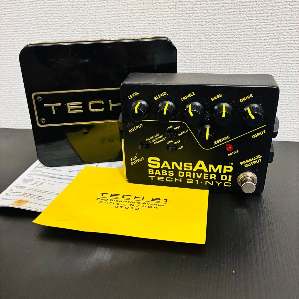 TECH 21 SansAmp BASS Driver DI Ver.1 BASS Effect Pedal #0004