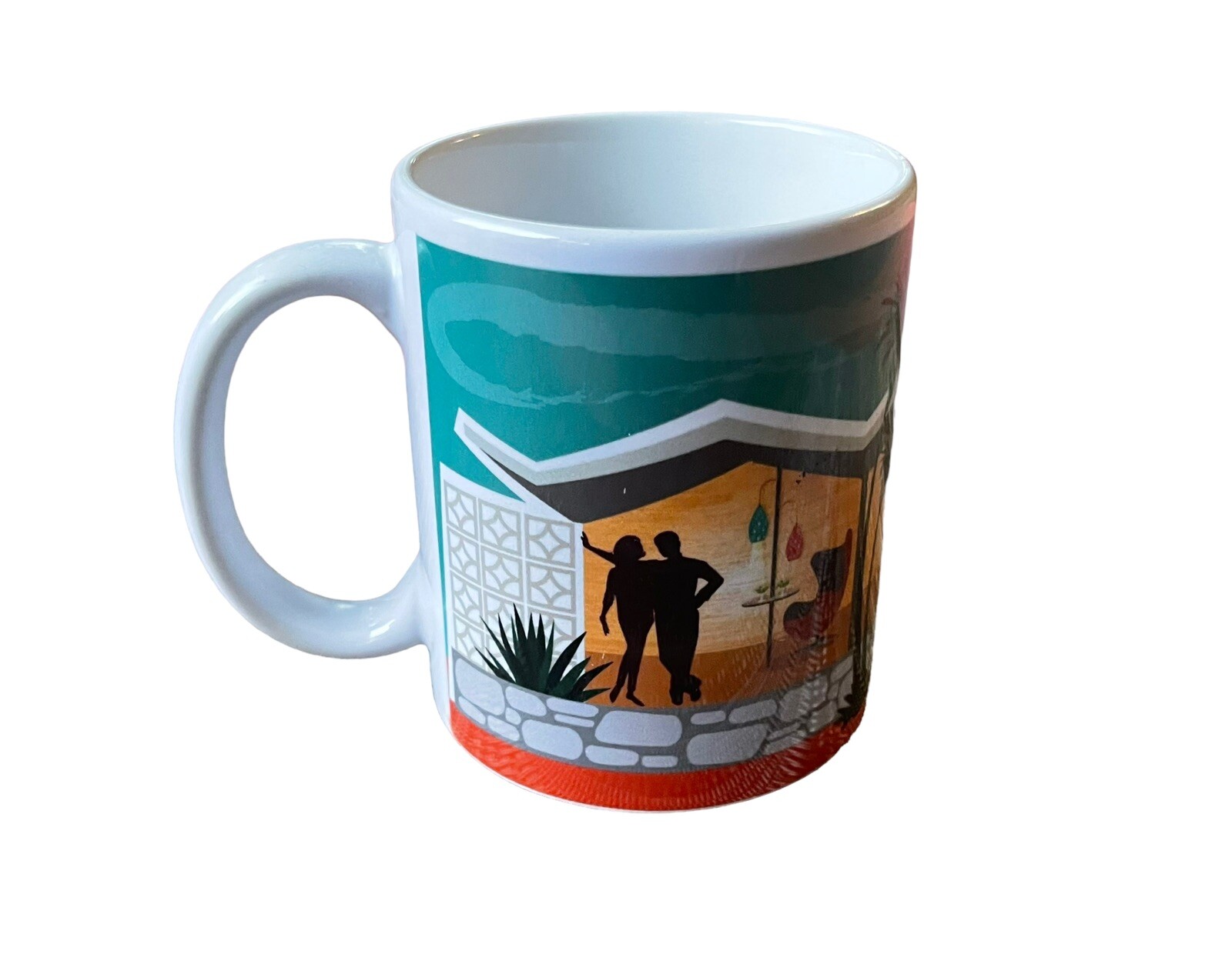 Design of Mid-Century Style Home on Coffee Mug 12 Fluid Ounces