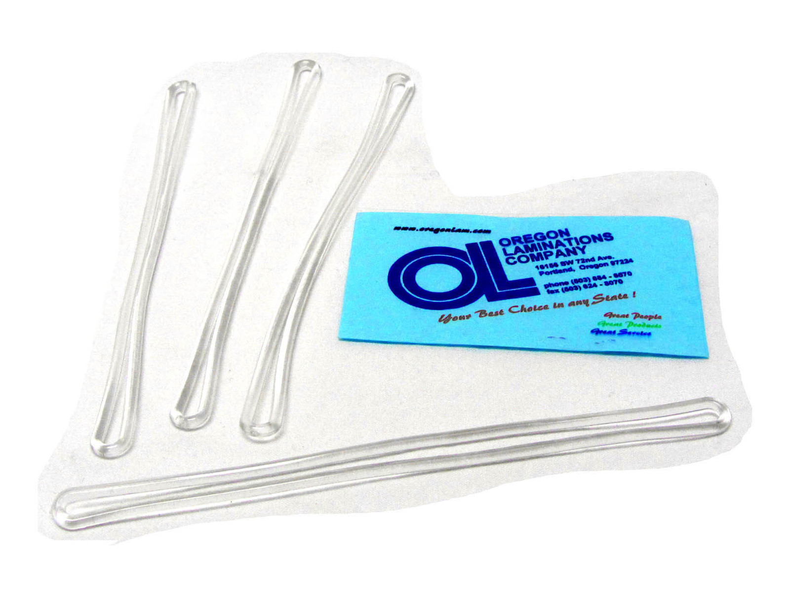 500/pack Clear Plastic Luggage Tags Loops Attachments 6" Long, Flexible