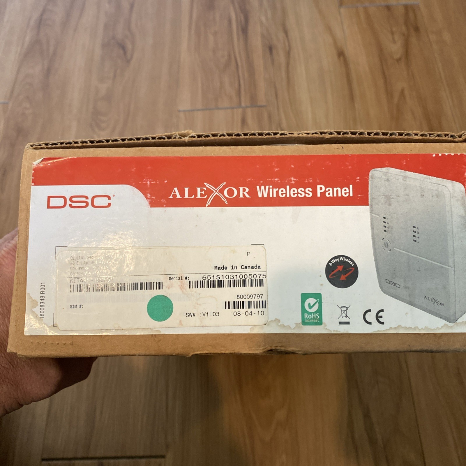 DSC KIT496-16CP01 Digital Security Kit Alexor Wireless Panel, WT5500 LCD NEW NIB