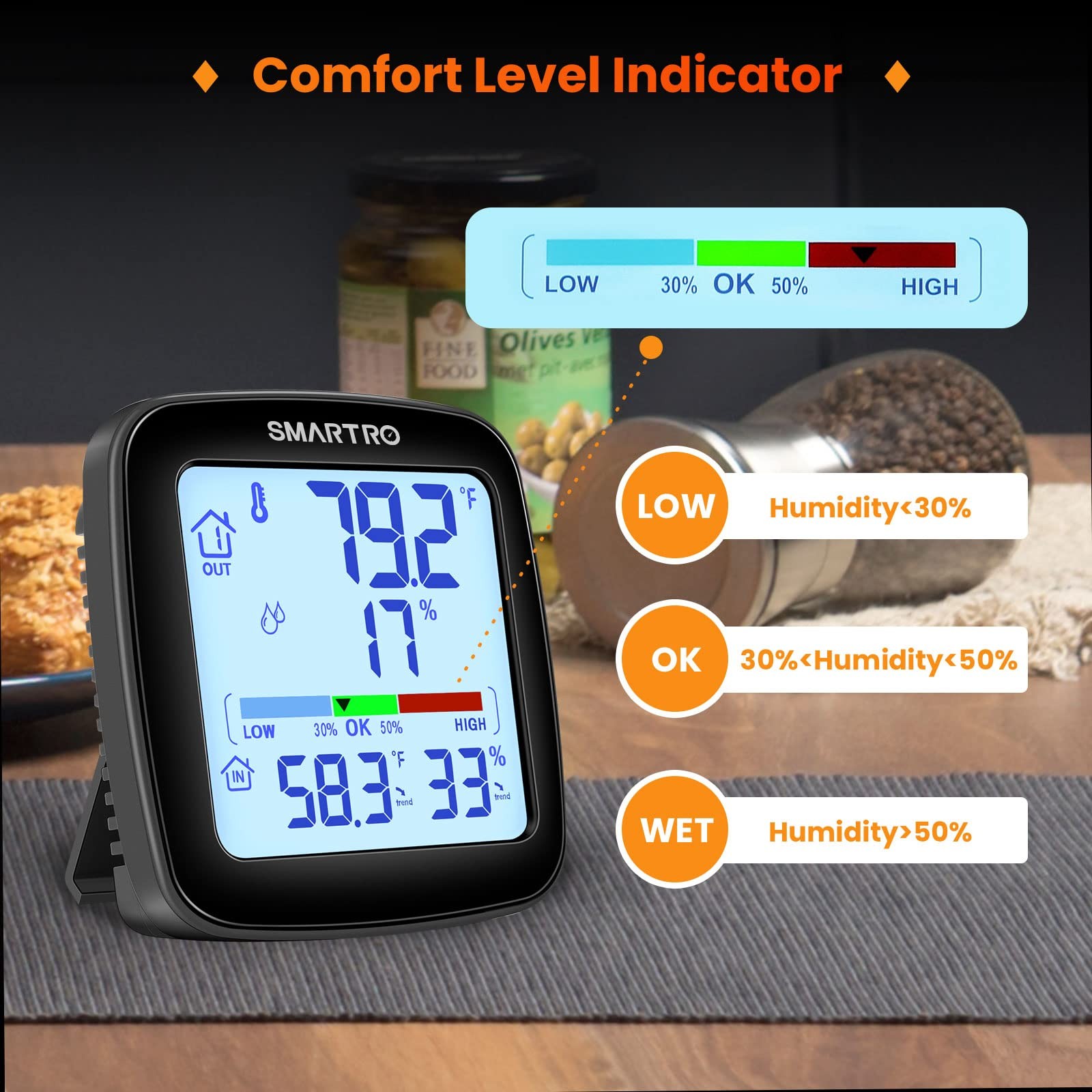 SC92 Professional Digital Wireless Indoor Outdoor Thermometer