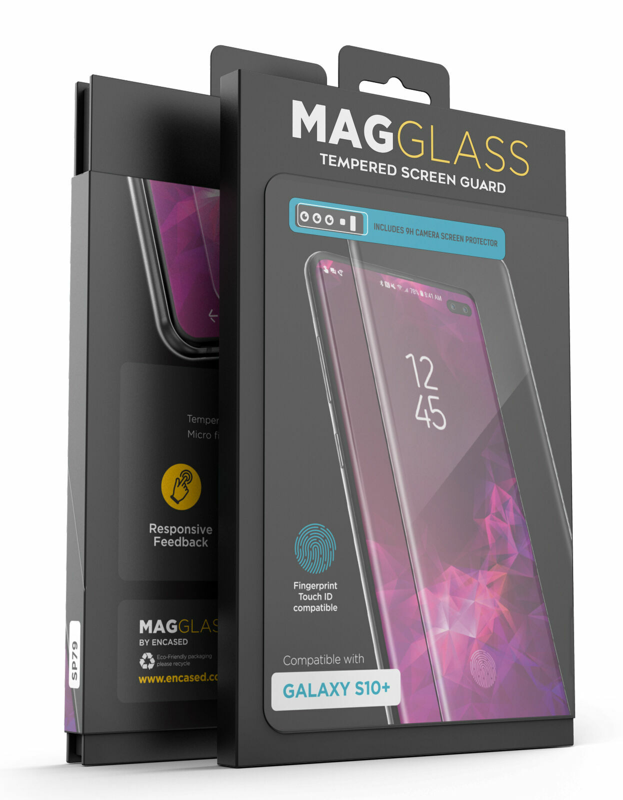For Samsung Galaxy S10 Plus Otterbox Defender Tempered Glass Screen Protector