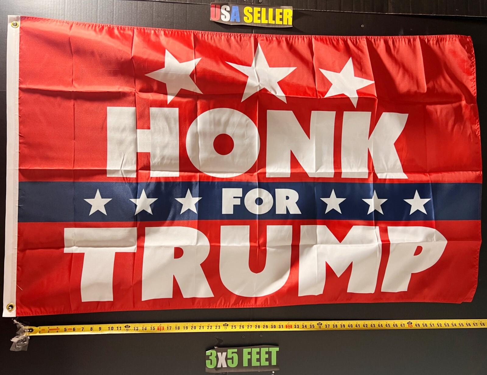 Donald Trump Flag FREE USA SHIP Honk For  Trump R Man Cave America USA Sign 3x5'
