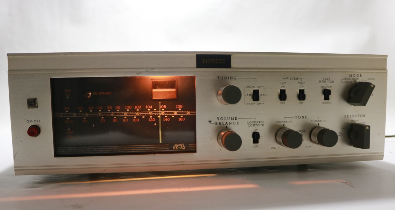 Vintage Rare Tube 60s PIONEER SX-82 Stereo AM FM Receiver AS IS