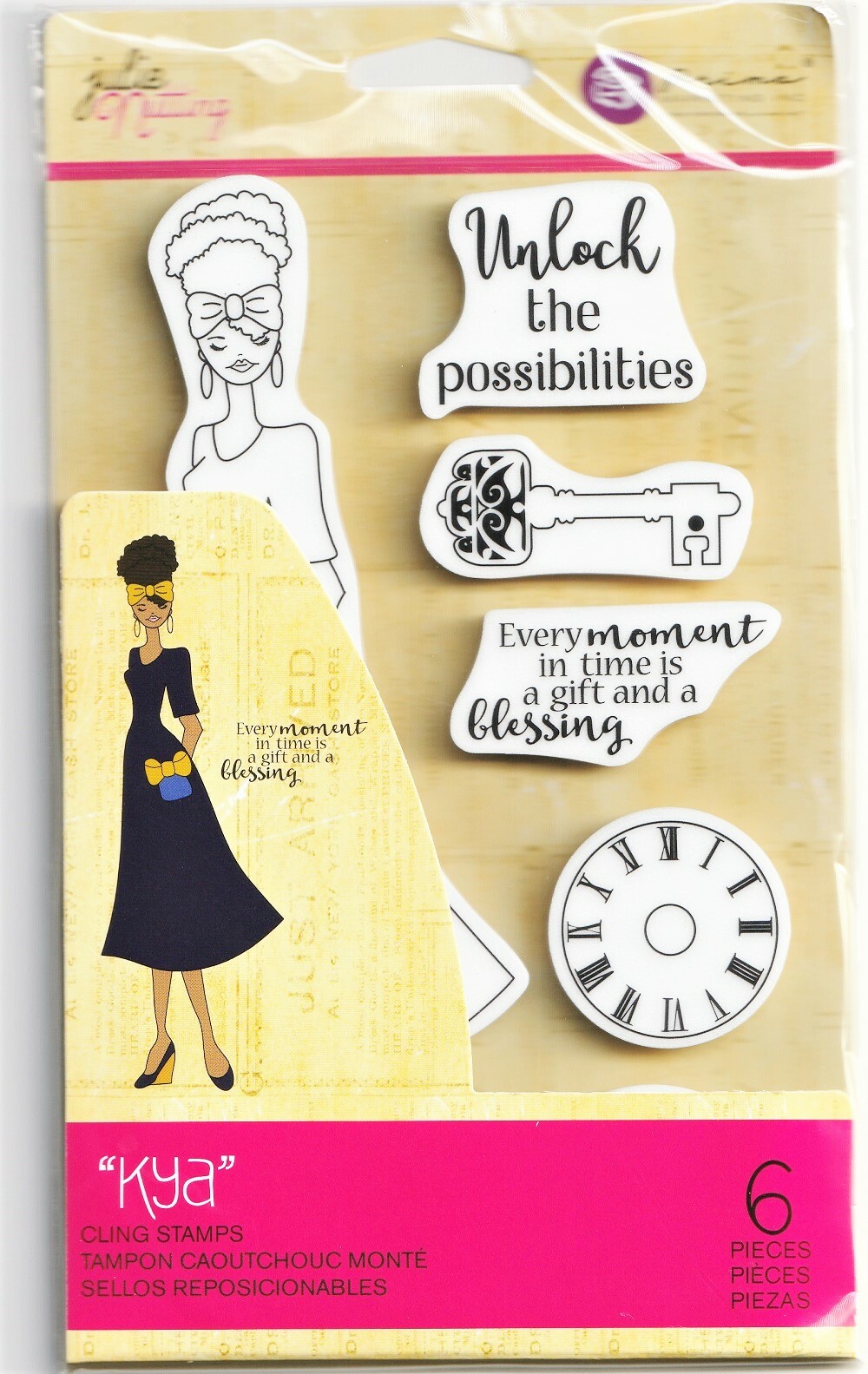 Prima Julie Nutting KYA Doll Cling Stamps "Solecito" Card Planner Tags 913502