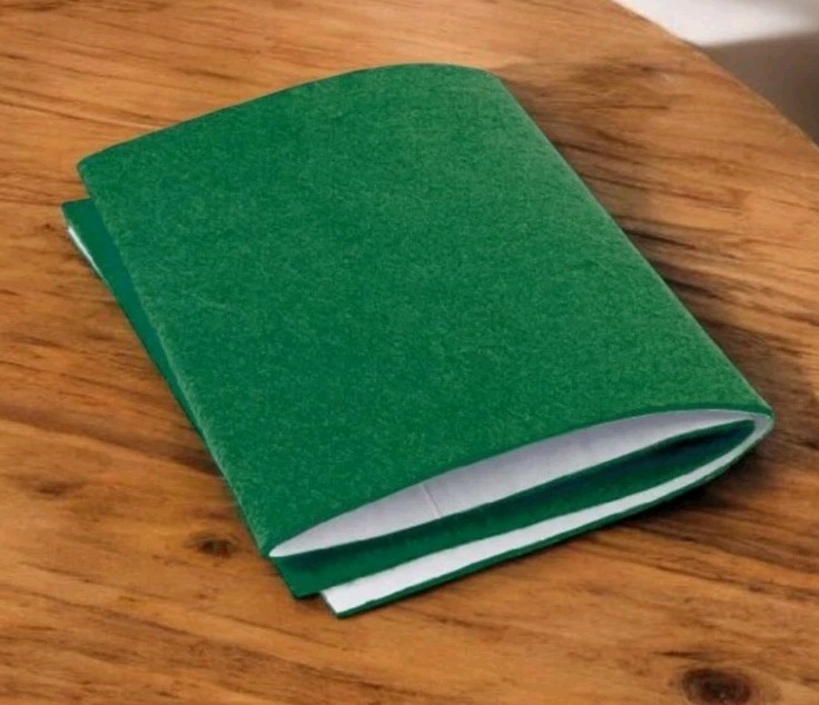 6 inch X 18 inch Self Adhesive Felt Pad Green #51266