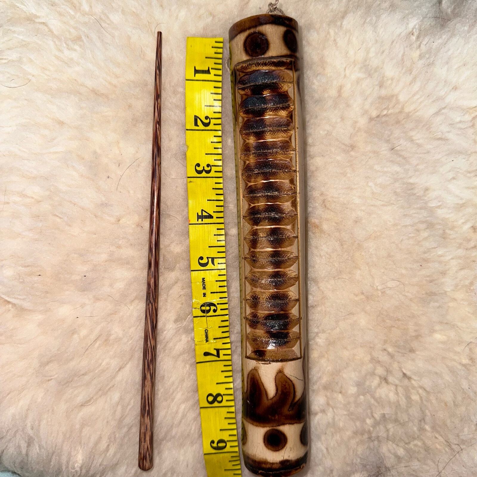 NIP Mini Bamboo Guiro Hand Percussion Instrument