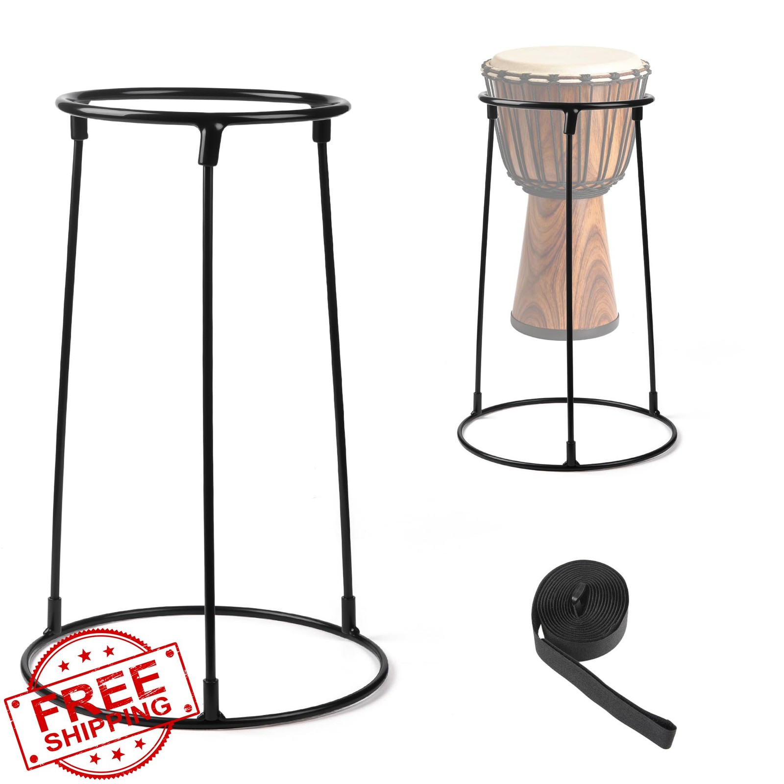 HOMAR Djembe Stand Carbon Steel 8.5"-12"