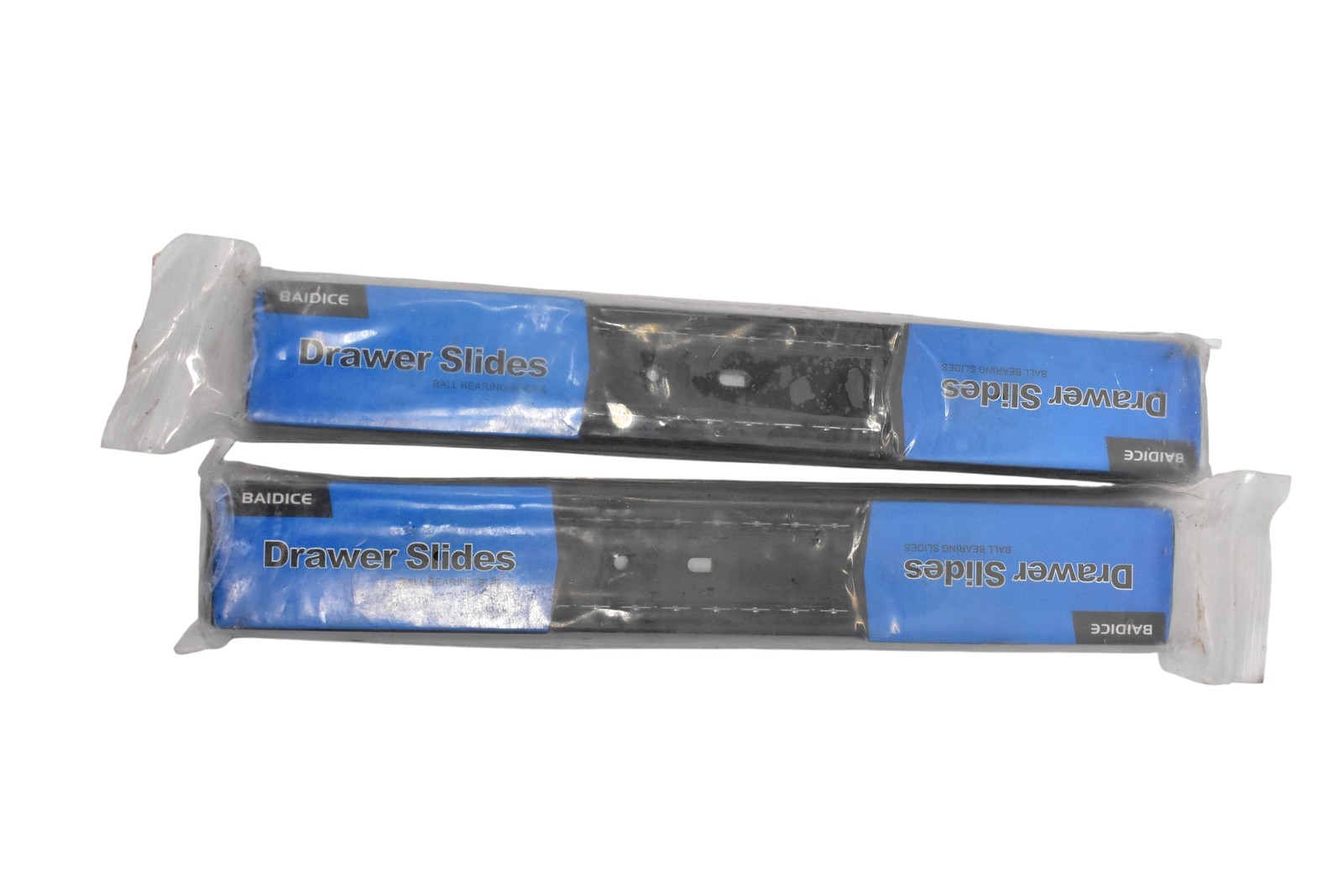 Lot of 2 Pairs BAIDICE Drawer Slides 12 Inch Ball Bearing 3-Fold Full Extension