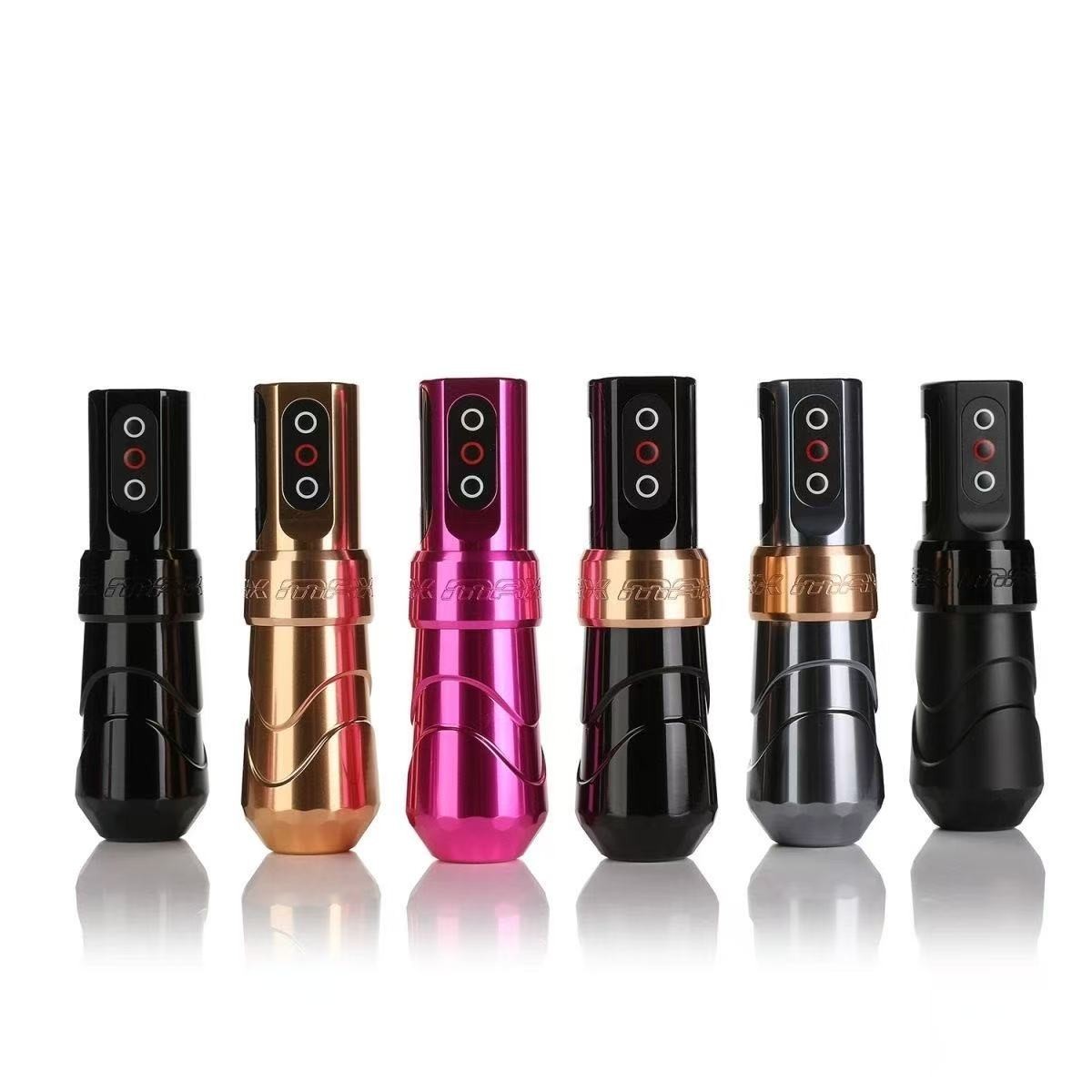 FK MAX Wireless Rotary Tattoo Pen Machine Dual 2400mAh Battery LCD Display Tatto