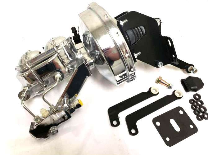 FITS 1962-74 Mopar A B E Body Chrome 8" Brake Booster Master Cylinder RETURN