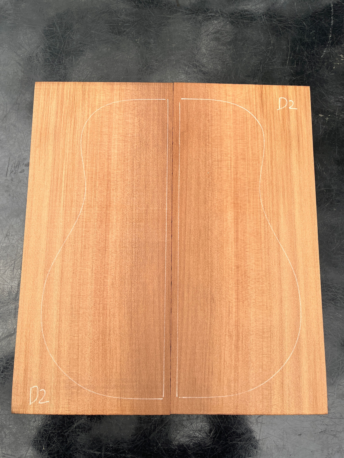 COASTAL REDWOOD acoustic DREADNAUGHT guitar bookmatch top soundboard AAA+ D2