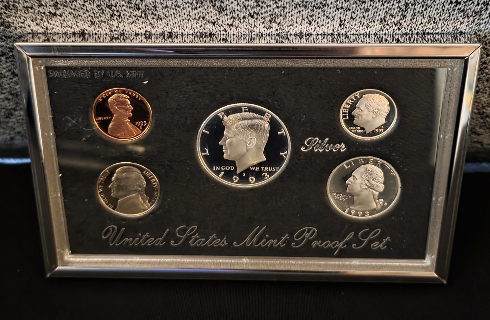 1993 S U.S Mint Premier Silver Proof Set - COA & Box