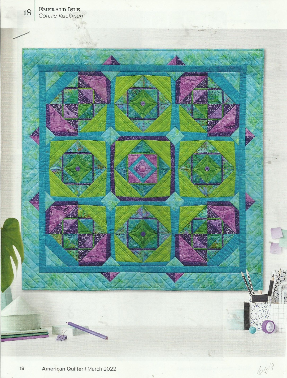 E0611   EMERALD ISLE QUILT PATTERN/INSTRUCTIONS
