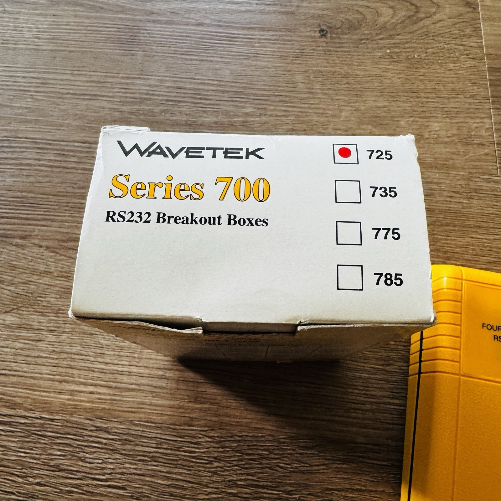 Wavetek Model 725 Breakout Box RS232 Untested Four State Line Powered W Manual