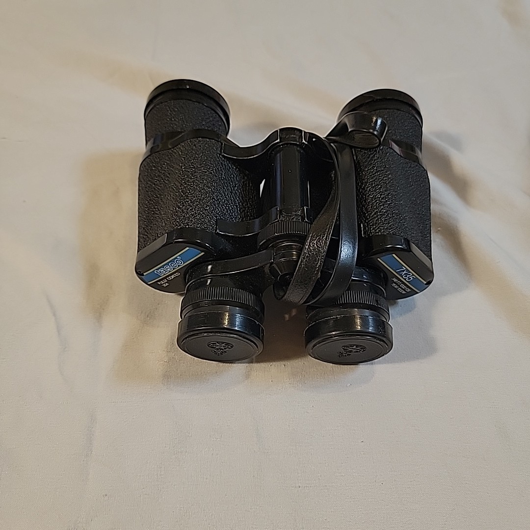 Vintage TASCO 7X35mm 304 Full Coated Optics 393/1000yds Binoculars Model 304