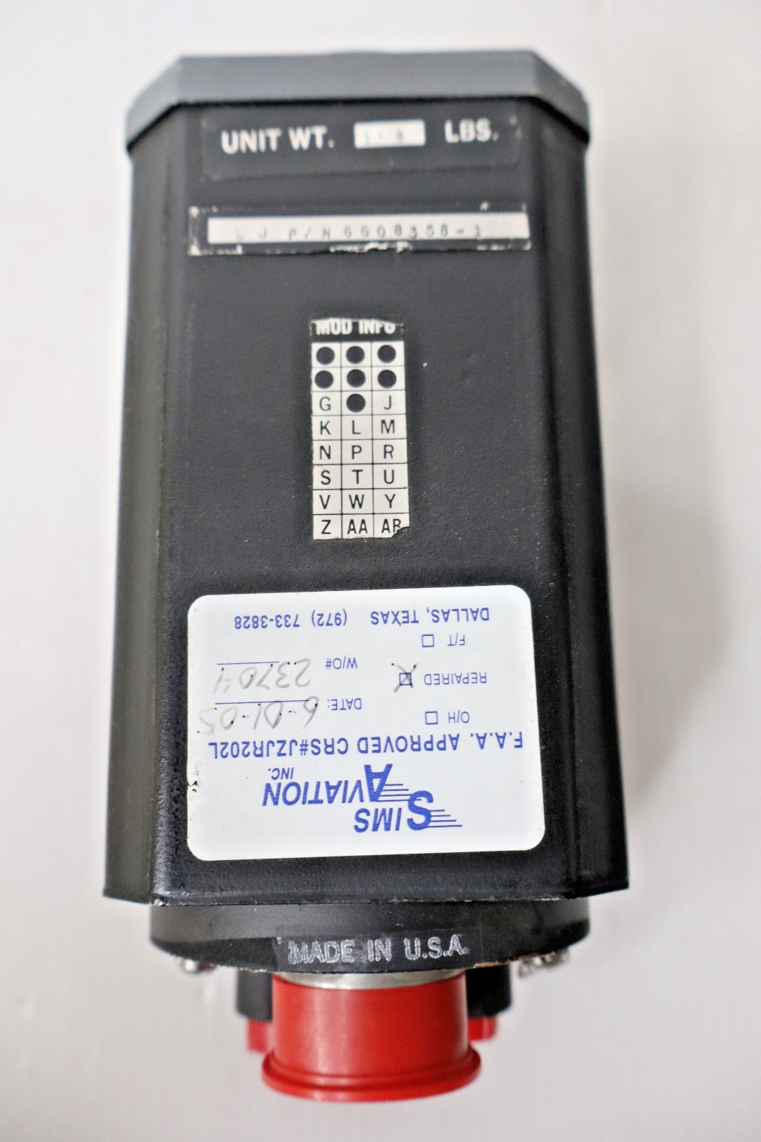 Intercontinental Dynamics 35900-502 Max Allowable Airspeed Indicator