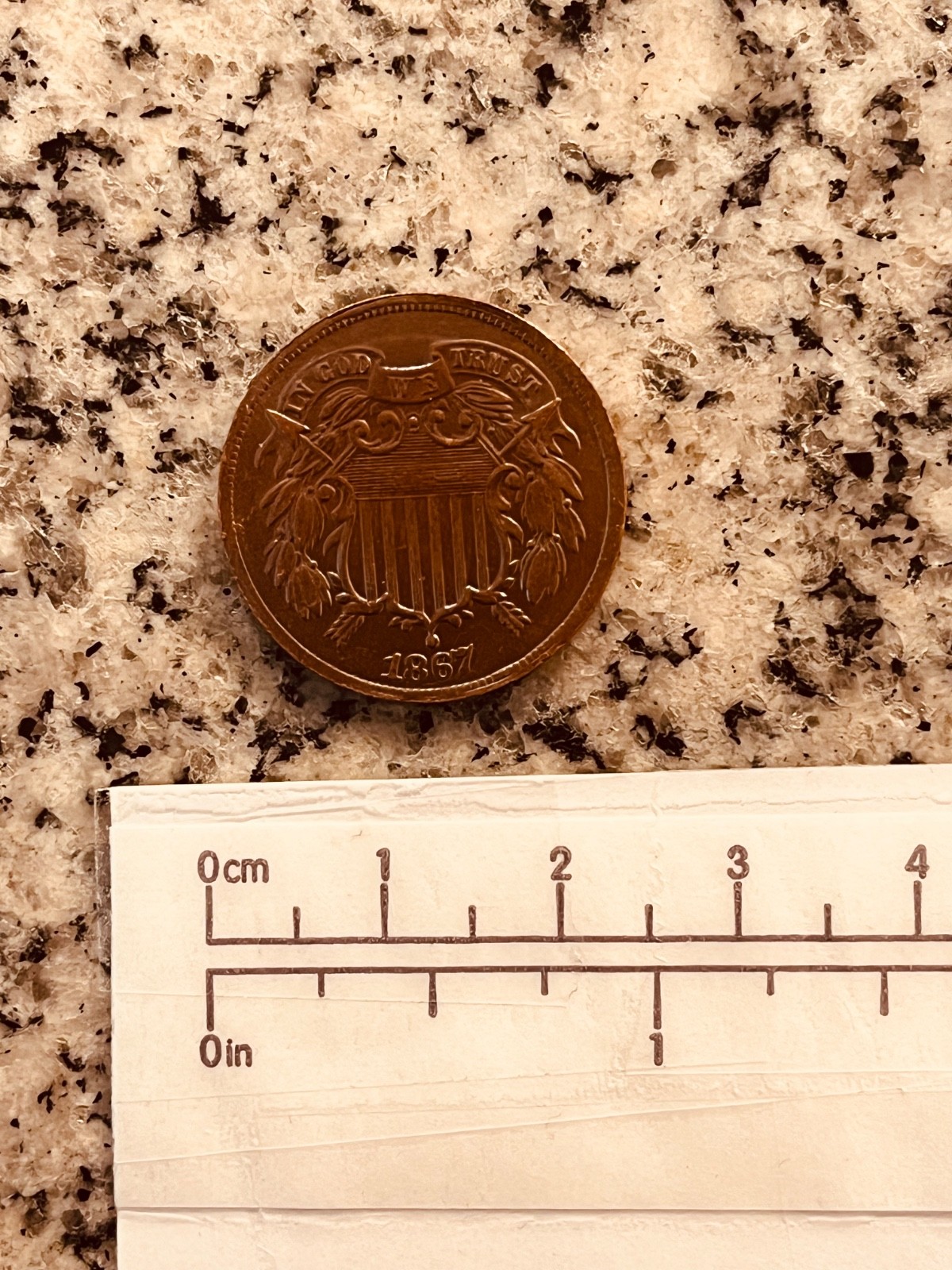 1867 US 2¢ Piece Souvenir/Novelty Coin