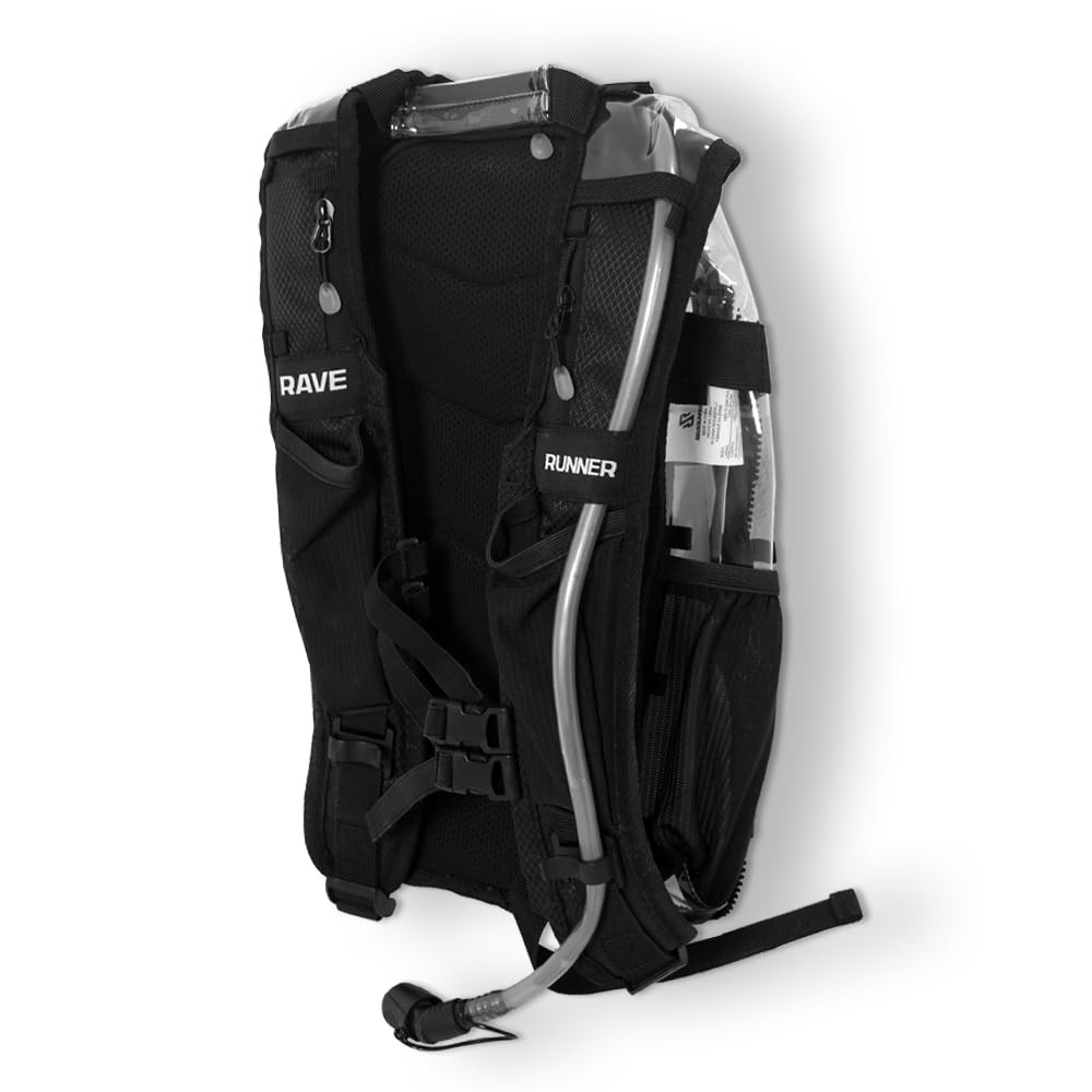 RAVERUNNER® Clear Hydration Pack | Festival Approved Hydration Backpack with ...