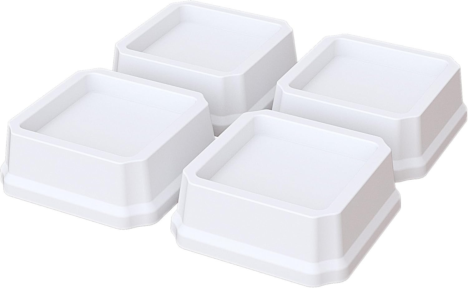 Bed Risers 1 Inch Heavy Duty 4 Pack Bed Furniture Elevators 1500 Lbs Lifts Up...