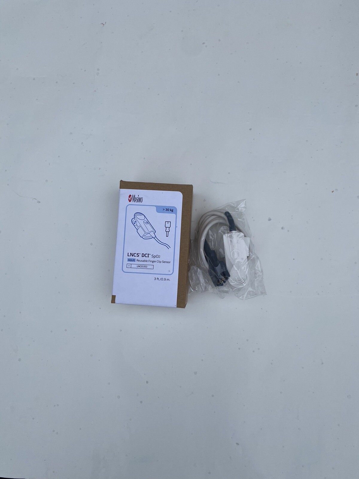 Masimo Sensor LNCS DC-1 Adult Reusable Finger Clip EA, 1/pack 3 Ft REF 1863