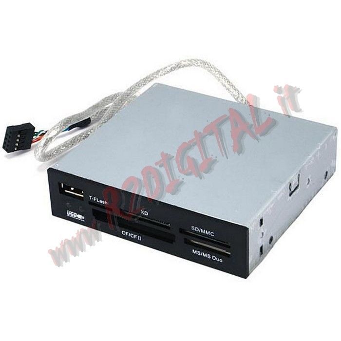 LINQ 3.5 INCH INTERNAL CARD READER IN COMPARTMENT FLOPPY USB PORT MEMORY STICK PRO