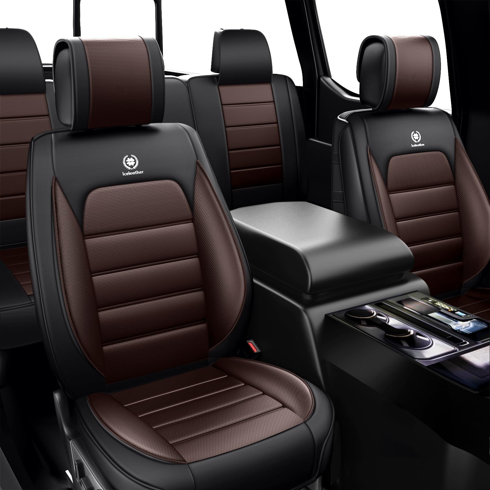 ILMO Car Seat Covers Fit for 2011-2026 Ford F350, Ultra-Soft Nappa Leather Se...