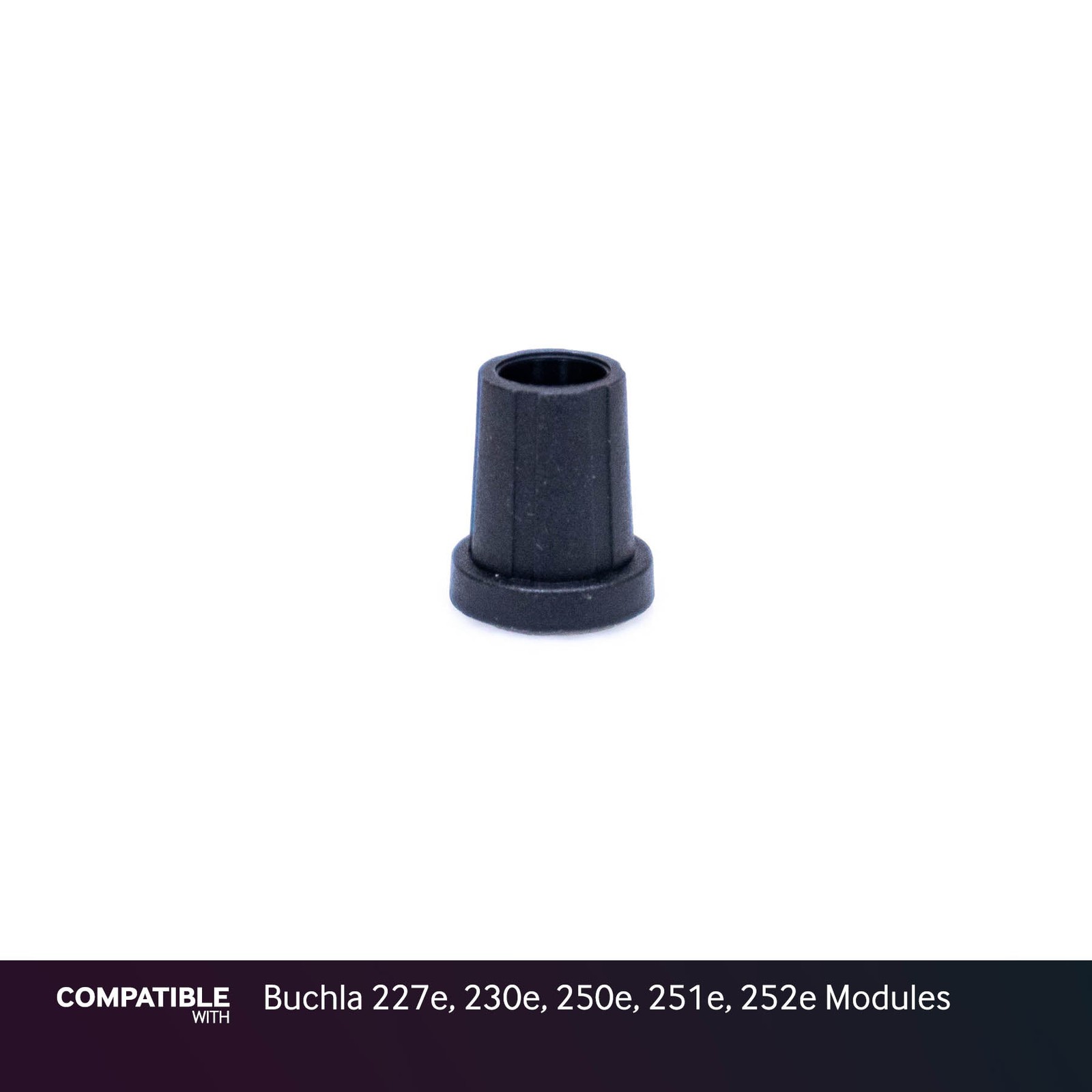 9mm Black D-Shaft Knob with Nut Cover for Buchla 227e, 230e, 250e, 251e, 252e