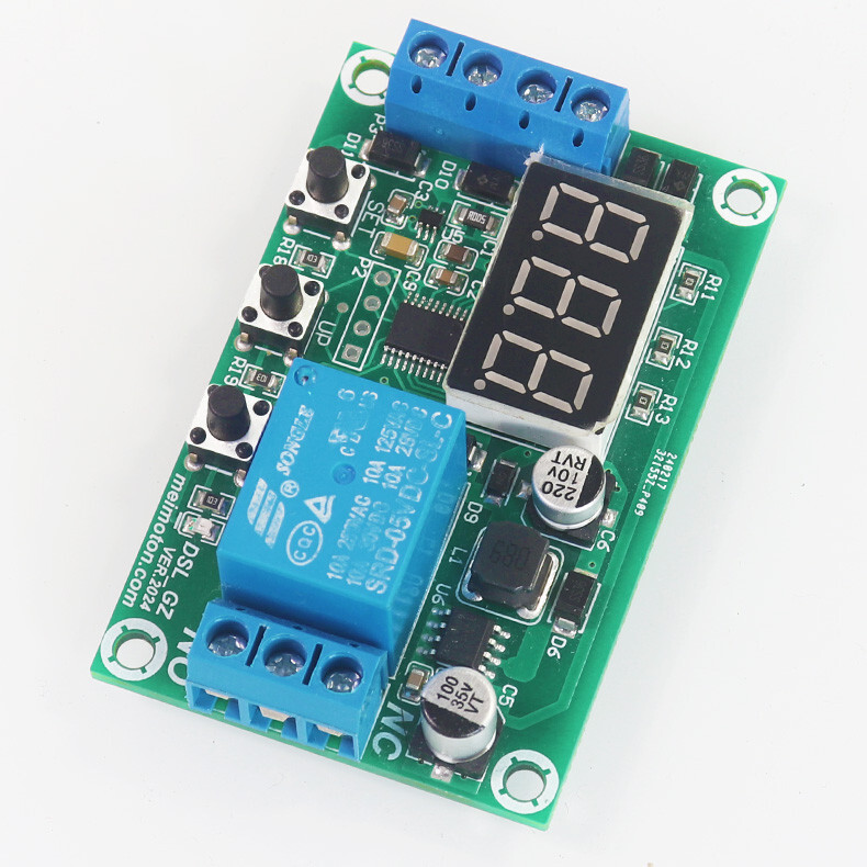 DC Current Detection Relay Module Over-Current Alarm Switch Motor Protecter 10A