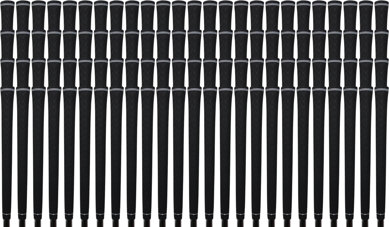 Majek Mens Tour Pro Black Midsize NO LOGO Golf Grips Bulk Pack - 100 PACK