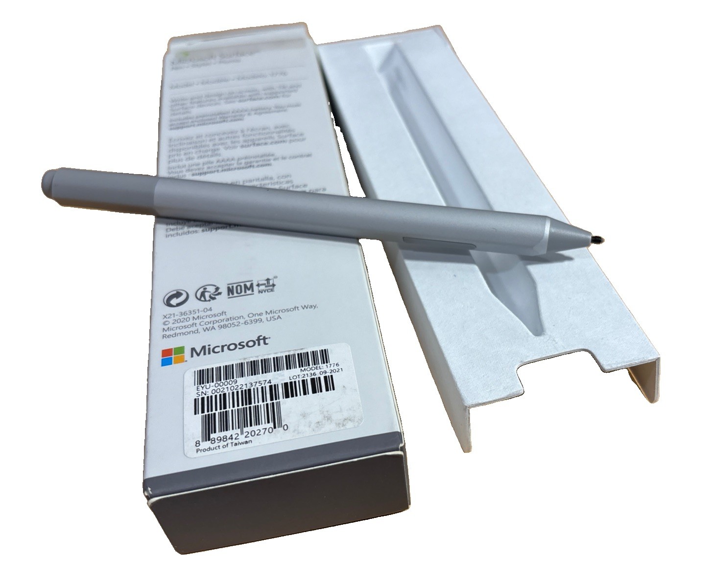 Microsoft Model 1776 EYU00009 Surface Pen Stylet Open Package