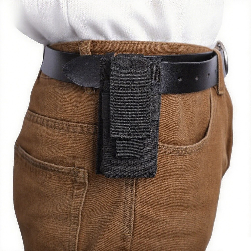 Tactical Flashlight Pouch Holster Nylon Tools Waist Pouch Pistol Magazine Pouch