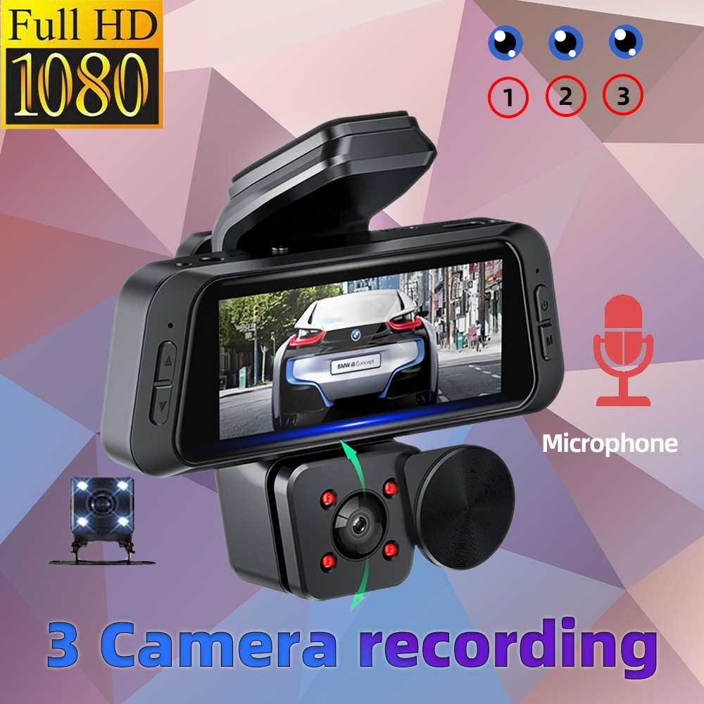 HD WiFi Dash Car DVR Camera W/ Rear View Night Vision Loop Recording G-Sensor